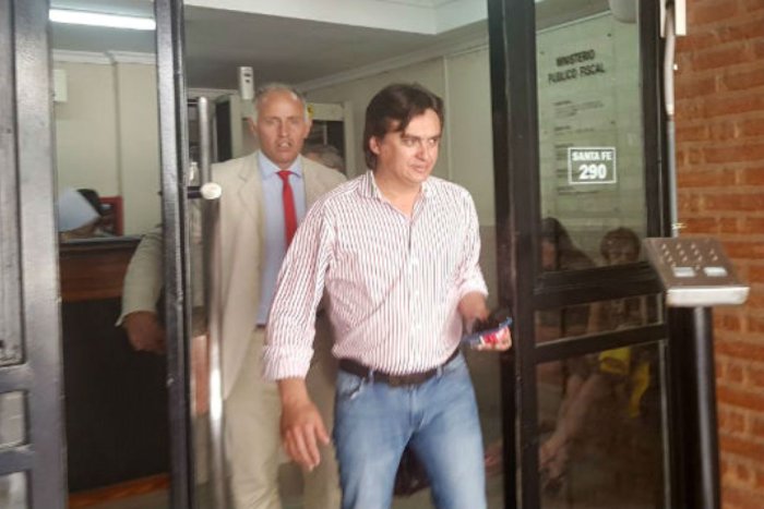 Aguilera y su abogado, Marcos Rodr&iacute;guez Allende