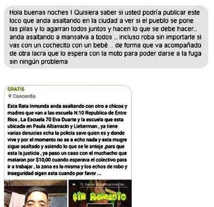 A los 17 Mirko ya ten&iacute;a prontuario y en las redes lo denunciaban e instaban a la justicia por mano propia