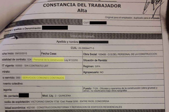 La inscripci&oacute;n de un trabajador del consuegro de la docente