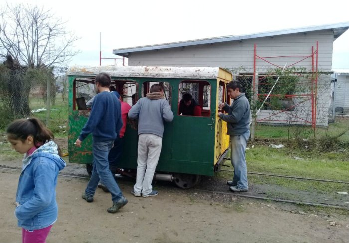 Este es el vag&oacute;n con el que planean prestar un servicio tur&iacute;stico desde el Ferroclub Gualeguay.
