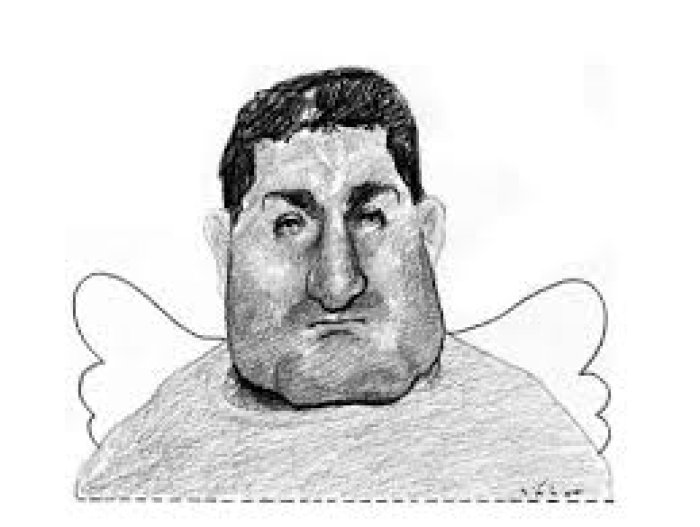 El fot&oacute;grafo asesinado, en el dibujo hecho por S&aacute;bat.