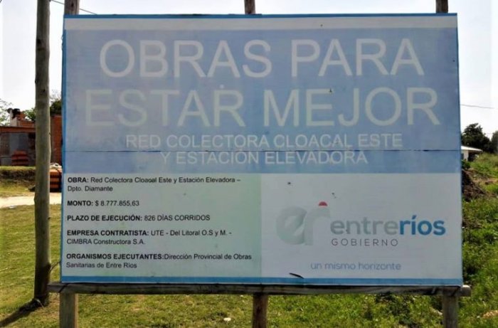El centro de la queja radical es la obra p&uacute;blica que se hace o no en Diamante.