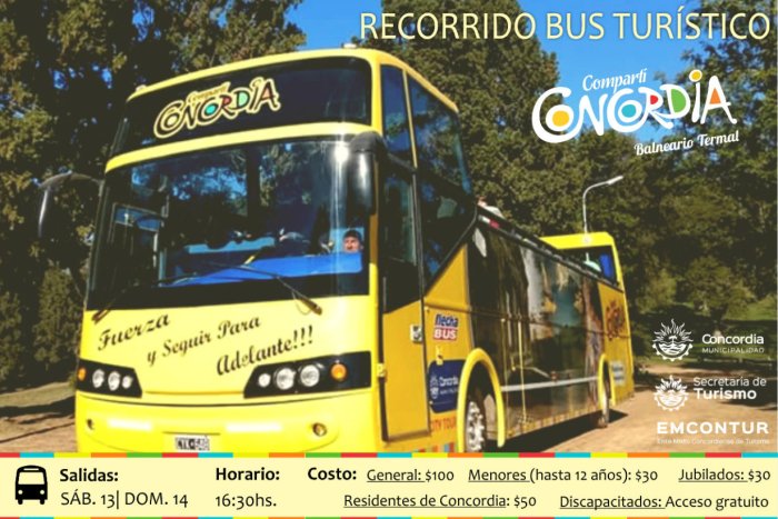 Por informes para el bus tur&iacute;stico hay que comunicarse a (0345)421-3905 de Informes.