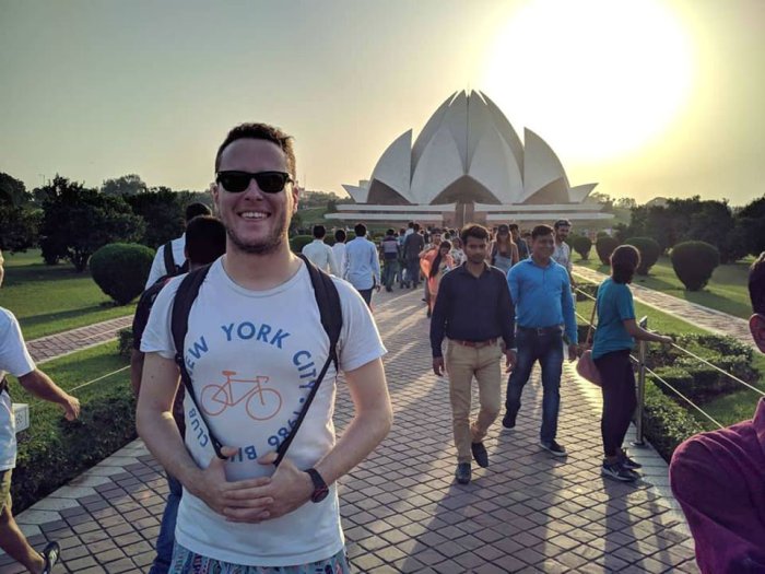 En Nueva Delhi, India, tambi&eacute;n estuvo el joven estudiantes de la UNR.