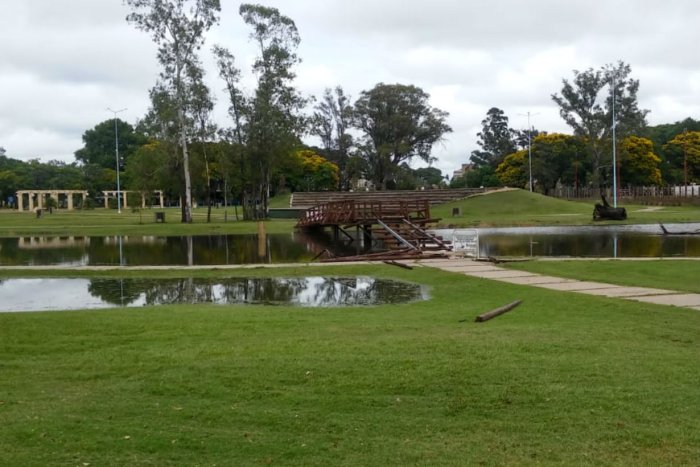 Los puentes fueron desmontados