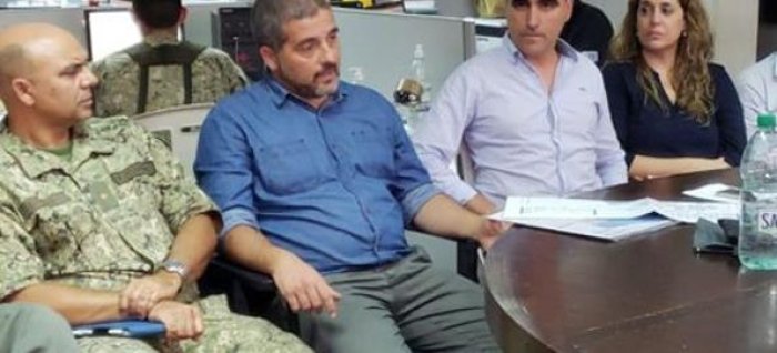 La reuni&oacute;n, la semana pasada en Salto con autoridades nacionales del Uruguay.