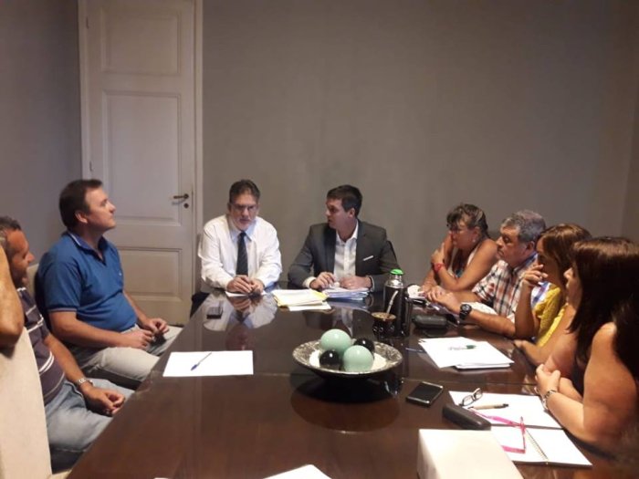 Francolini junto al intendente Cresto, este mi&eacute;rcoles en la reuni&oacute;n del EMCONTUR.