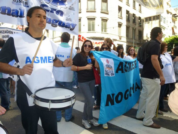 En 2013 hubo presencia entrerriana en la marcha docente realizada en Capital Federal.