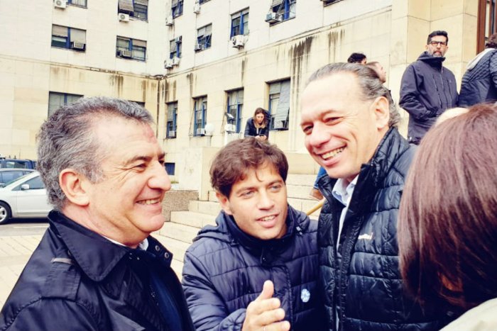 Urribarri, Kicillof y Berni, en tribunales
