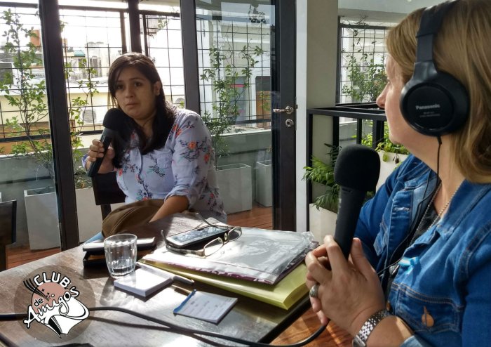 Nadia Merele cont&oacute; las vivencias del merendero en la radio de El Entre R&iacute;os en Concordia.