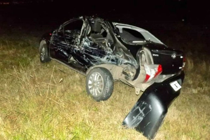 El Etios conducido por un victoriense (Cr&eacute;dito: Sergio Retamal)