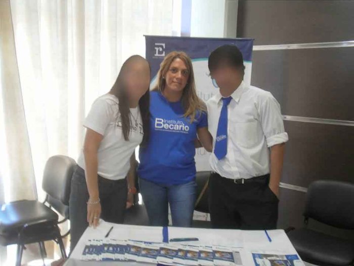 Gabriela Francia, identificada con el Instituto Becario
