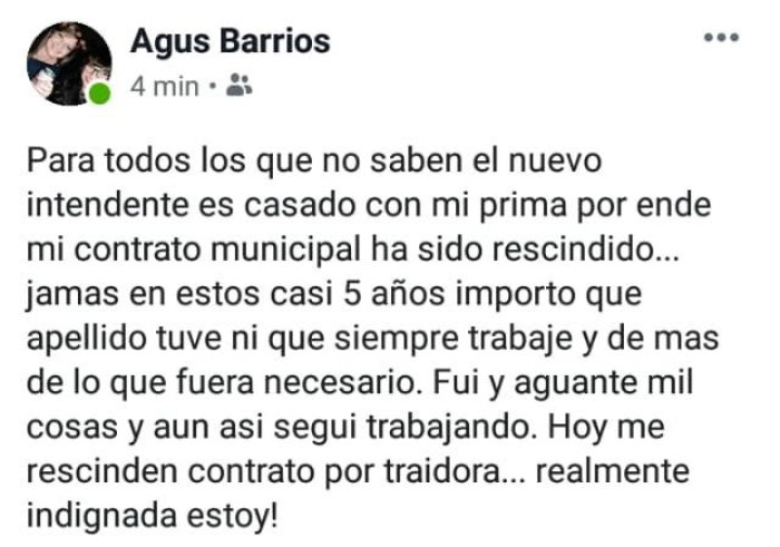 Una empleada denunci&oacute; en Facebook persecuci&oacute;n