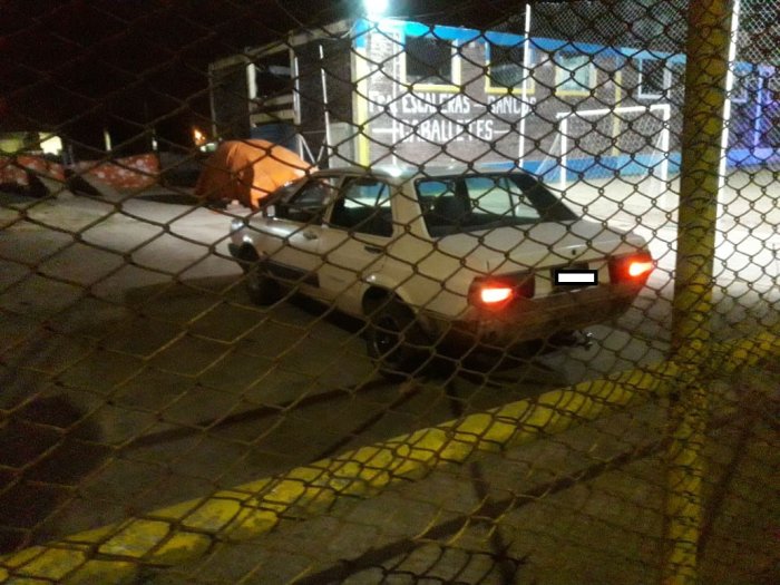 El auto del hombre asaltado