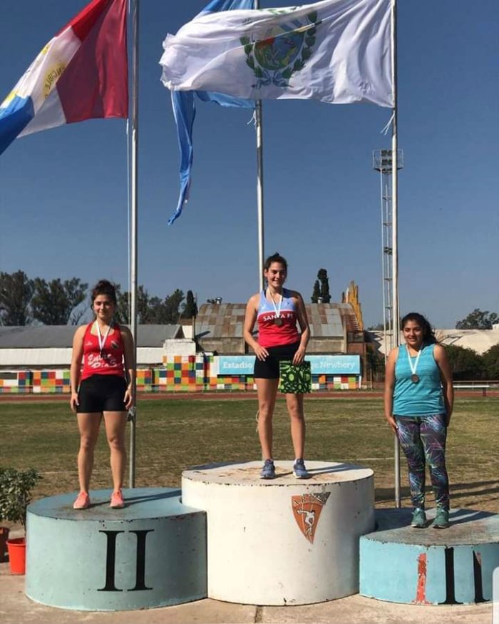Bel&eacute;n Badaracco gan&oacute; la medalla de plata, en la prueba de lanzmaiento de martillo.