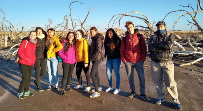 Ellos son alumnos de la Escuela Secundaria N&ordm;2 de Caruh&eacute;.