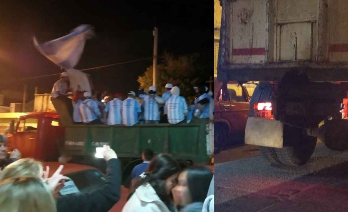El cami&oacute;n patente VYH 688 que Ifran le alquila al municipio