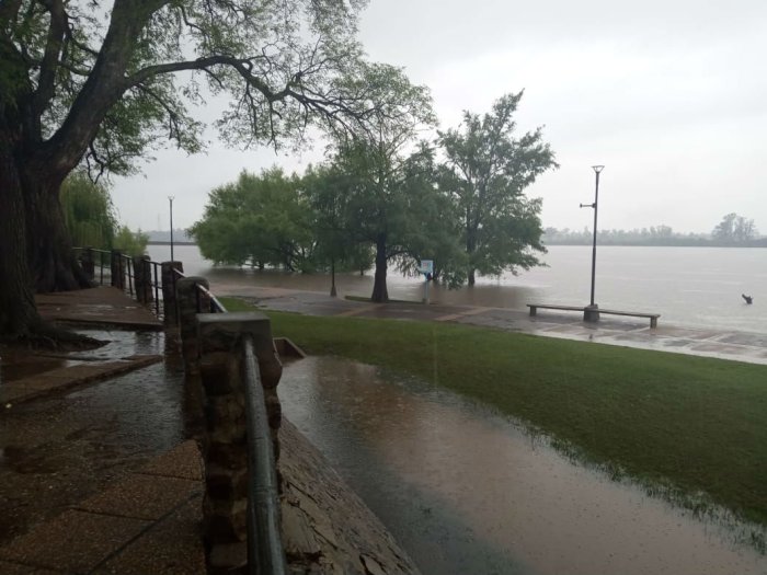 El lunes volvi&oacute; a llover en Concordia, luego del impasse de este domingo (foto: EER).