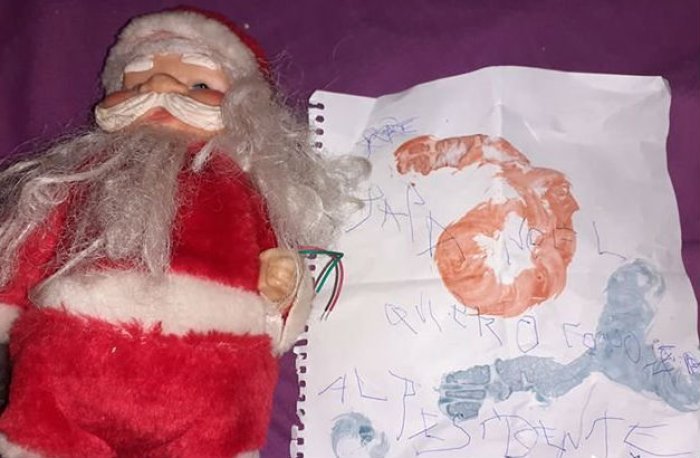 La carta que el ni&ntilde;o hizo a Pap&aacute; Noel (Cr&eacute;dito: Ahora)