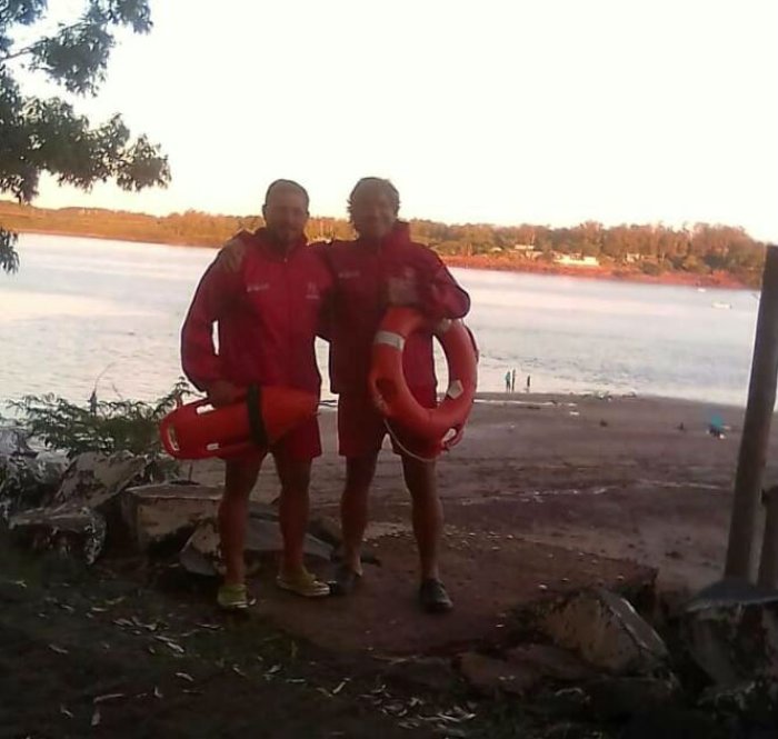 Ellos fueron los que hicieron el exitoso rescate, este lunes.