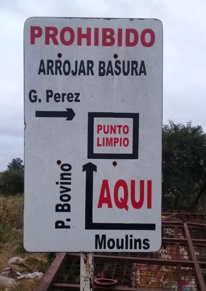 Ese es el lugar que funciona como basural a cielo abierto.