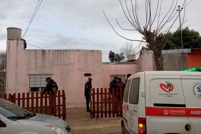 Im&aacute;genes captadas por la periodista Bel&eacute;n Fedullo, desde uno de los lugares allanados