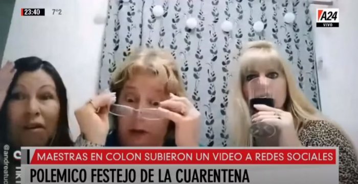 Esta es una de las im&aacute;genes que se mostr&oacute; en la pantalla de Am&eacute;rica 24, este martes por la noche.