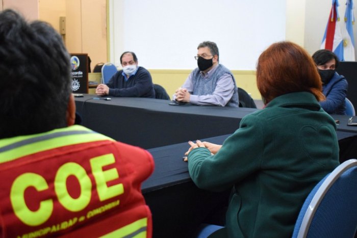 Anoche hubo reuni&oacute;n en la Municipalidad de Concordia del COES local.