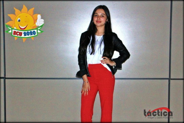 La reina de ECU 2020: Abril Molares.