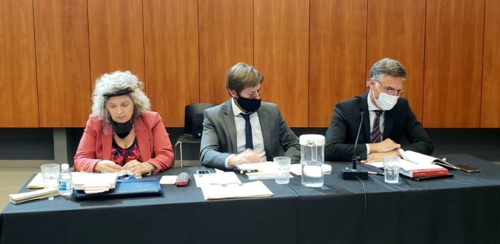 Los representantes del MPF: Cattaneo, Pi&eacute;rola y Dato.