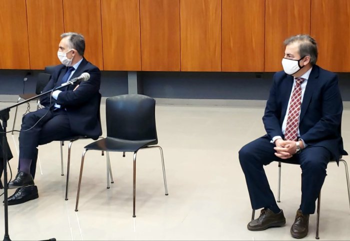 Julio Rodr&iacute;guez Signes y Sebasti&aacute;n Trinadori, en representaci&oacute;n de Fiscal&iacute;a de Estado.