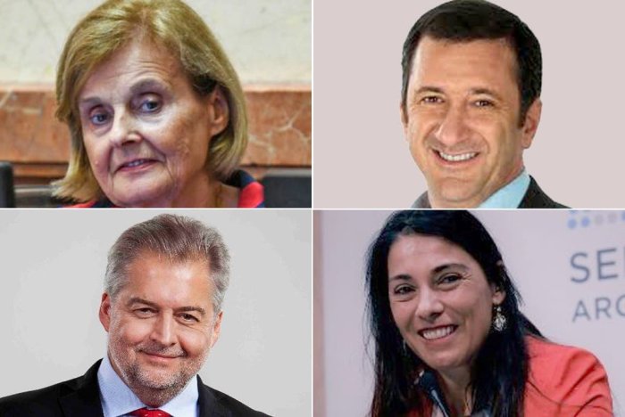 Olalla y Kueider arriba, Mirabella y Crexell abajo.