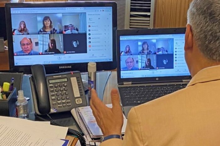El encuentro entre autoridades de los Tribunales de Cuentas de Entre R&iacute;os y Mendoza.