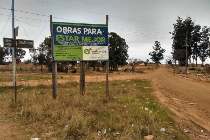 En Lescano y Ruta 4 est&aacute; el acceso al basural "El Abasto" de Concordia.