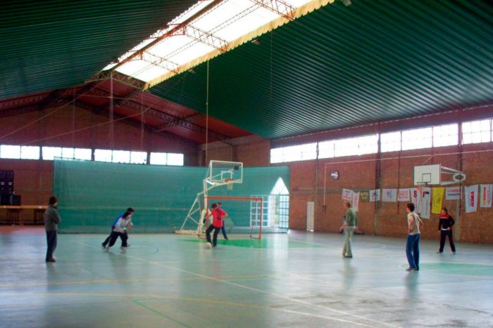 El polideportivo de Villa Elisa.