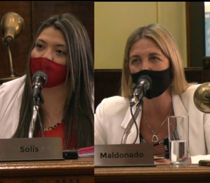 Las concejales que presentaron el proyecto
