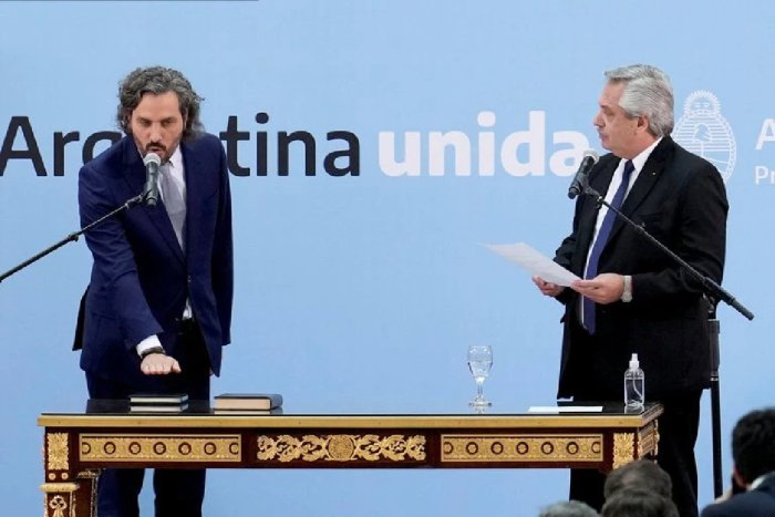 Santiago Cafiero jur&oacute; como ministro de Relaciones Exteriores y Culto.