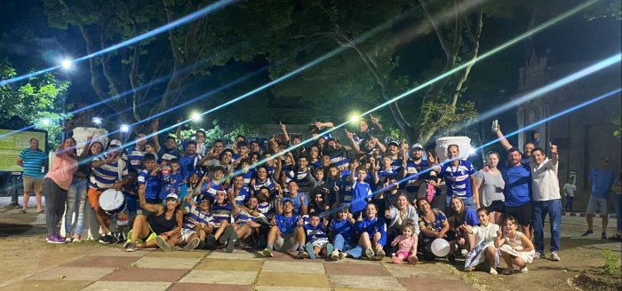 Recibimiento al equipo en Col&oacute;n
