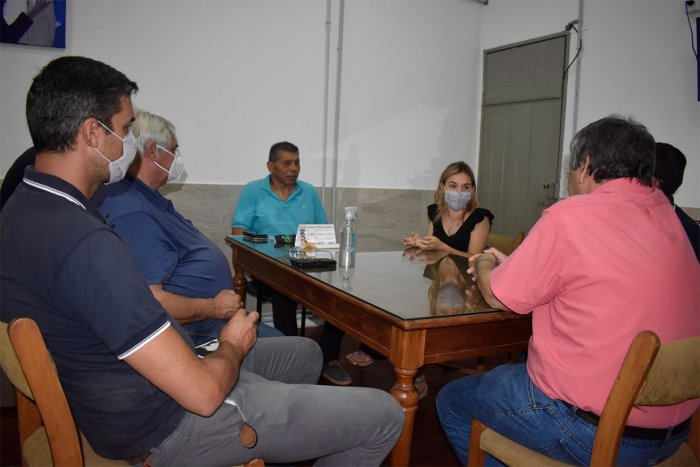 La reuni&oacute;n de autoridades de Pueblo Liebig y CAFESG