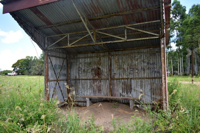 El banco de madera a&uacute;n se conserva (foto: EER).