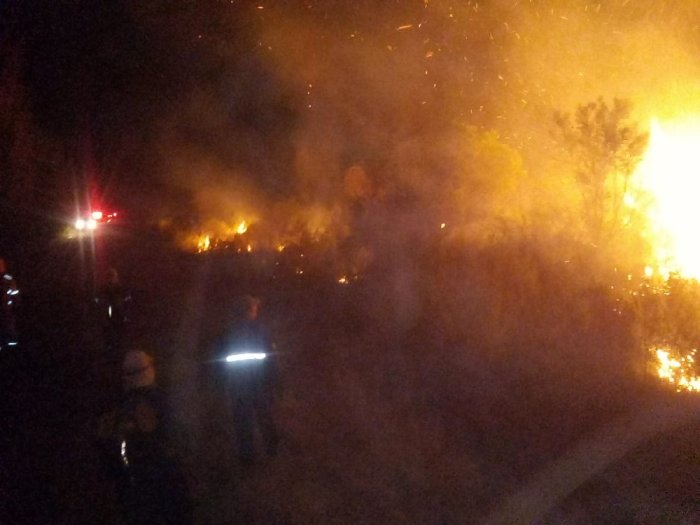 Uno de los incendios en los que ha estado colaborando el concordiense.