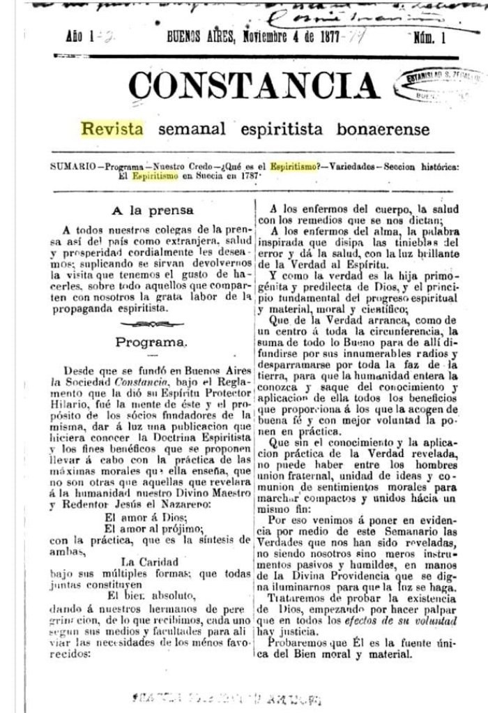 Revista espiritista de 1877