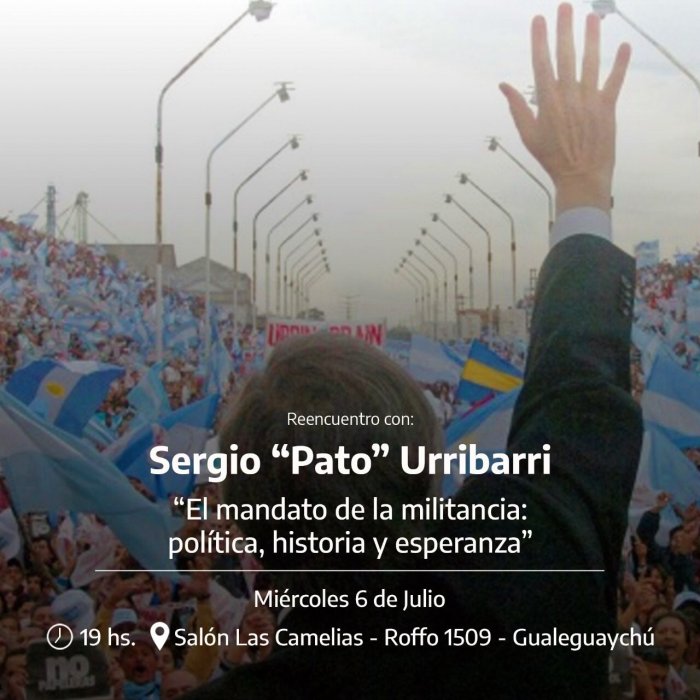 Con ese flyer realiza la convocatoria el dirigente Sergio Delcanto.