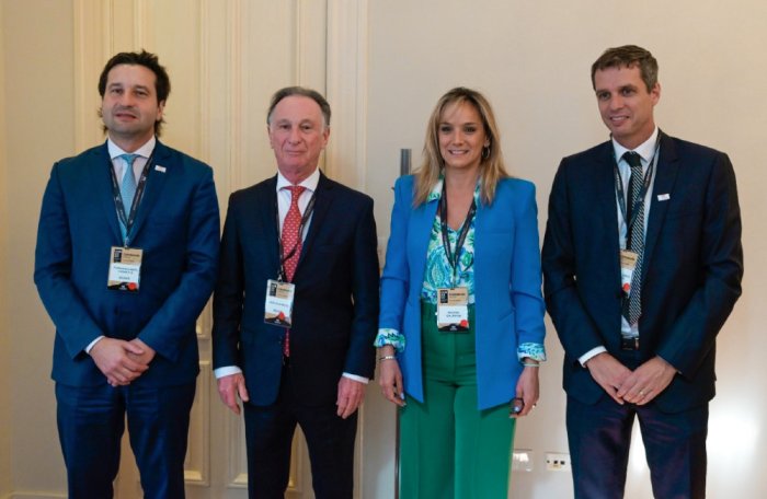 Enrique Cresto junto a Galmarini y el presidente de CAMARCO, Gustavo Weiss.
