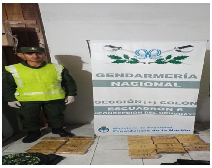 El cargamento fue incautado por personal de la Secci&oacute;n Col&oacute;n de Gendarmer&iacute;a Nacional.