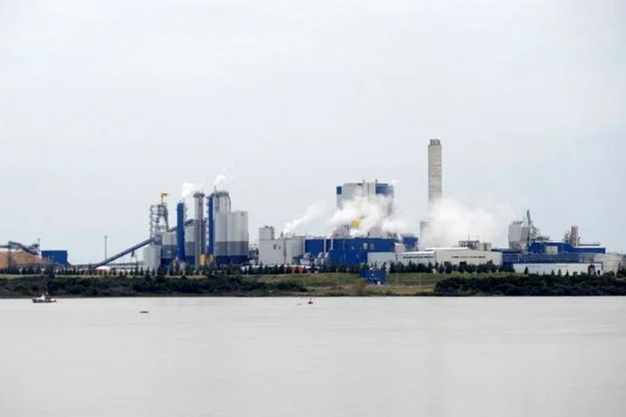 Vista general de la planta de la finlandesa UPM (antigua Botnia). Est&aacute; a 12.5 kil&oacute;metros de Gualeguaych&uacute; (Foto: EFE).