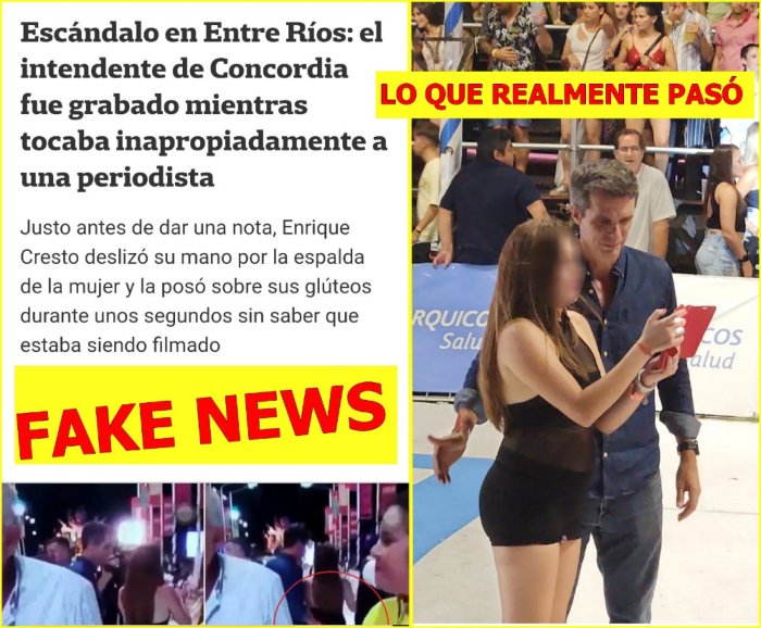 La composici&oacute;n que difundi&oacute; el equipo de comunicaci&oacute;n de la Municipalidad de Concordia.