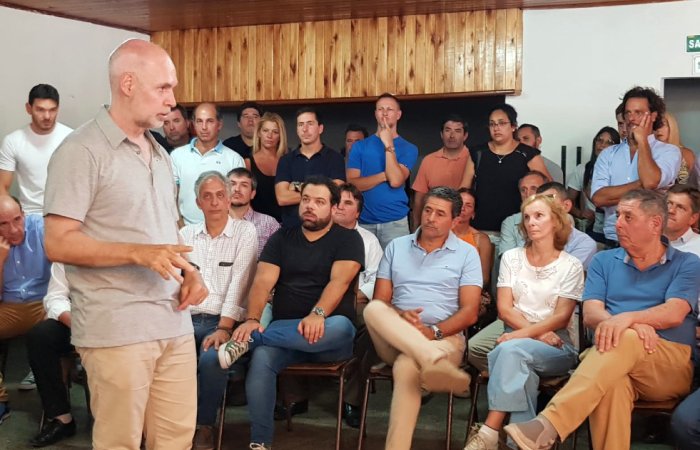 El jefe de gobierno de la Ciudad de Buenos Aires, este lunes en Concordia.