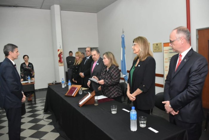 El acto de jura en Concordia.