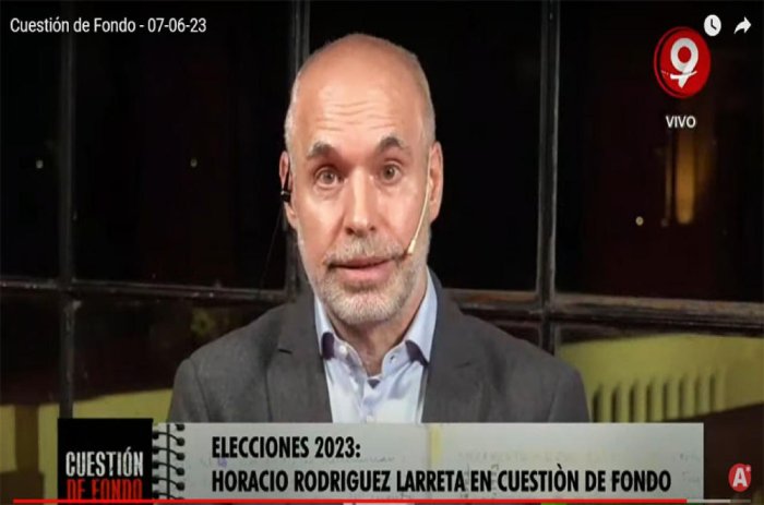 El precandidato a presidente fue entrevistado desde Entre R&iacute;os, este mi&eacute;rcoles.